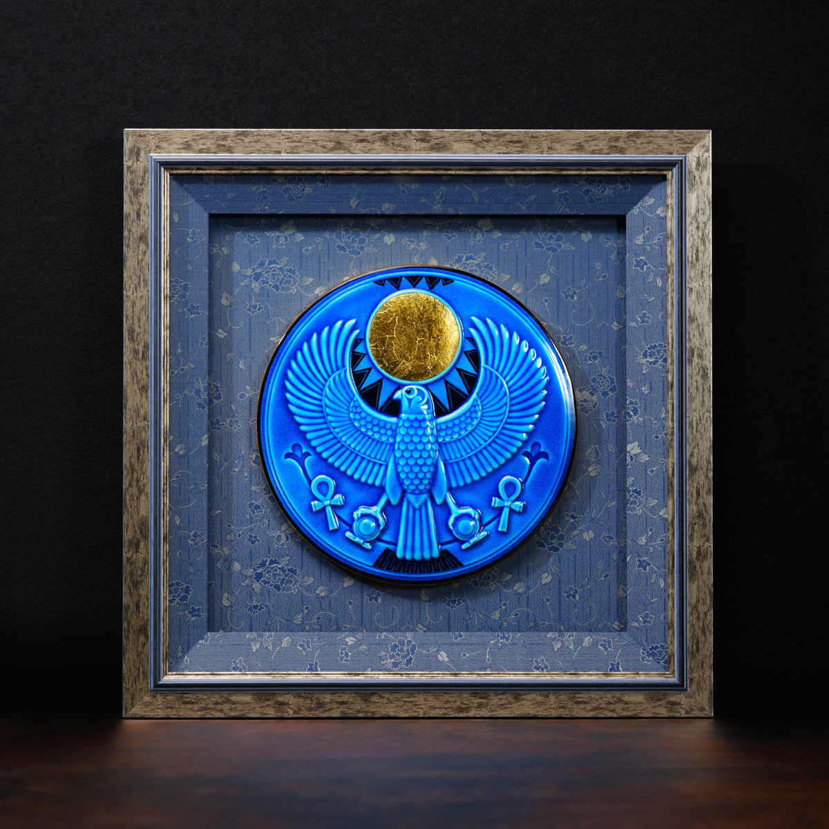 RA, THE SUN GOD: A Monumental Relief in Radiant Gold