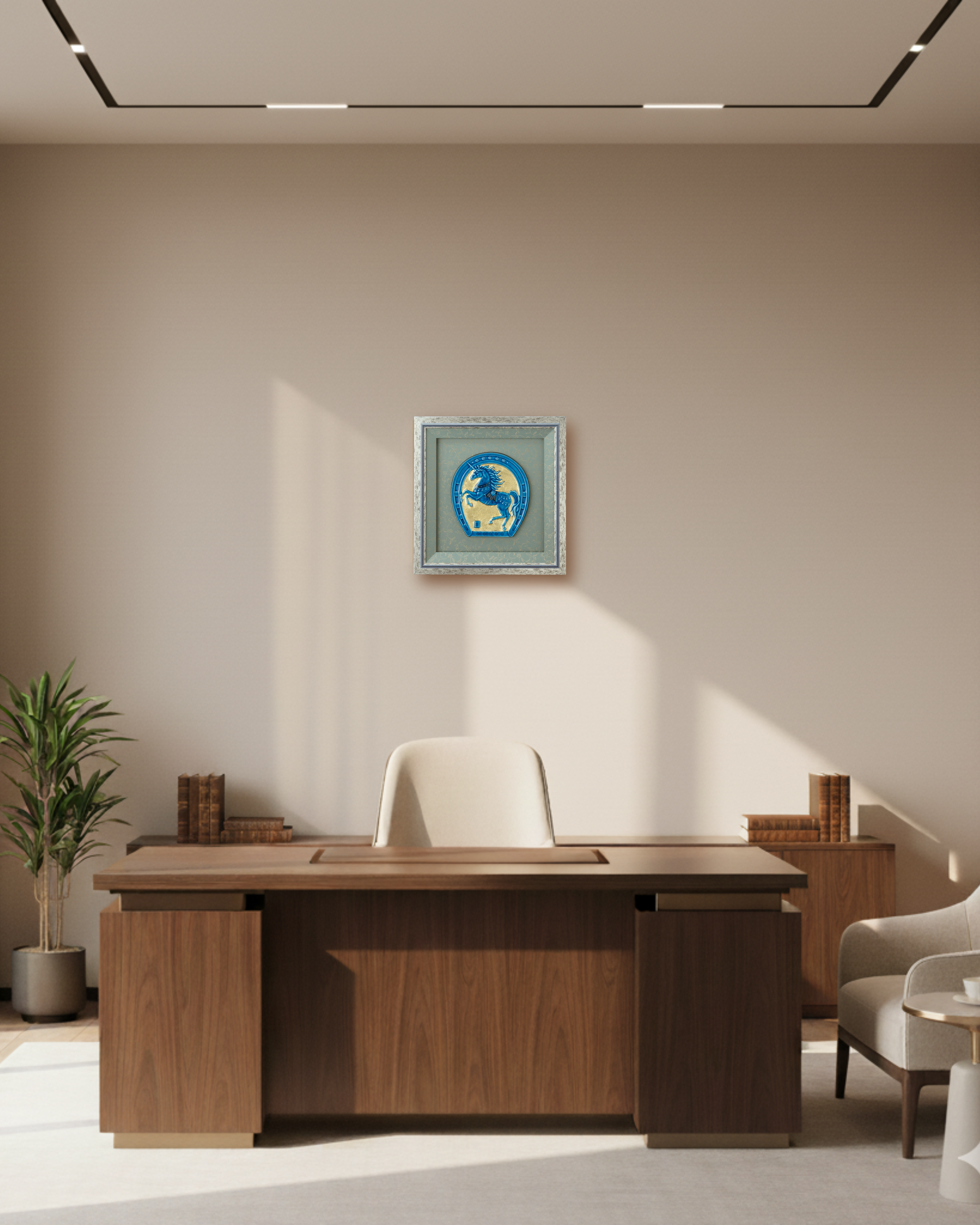 The Unicorn Art Frame: A Celestial Herald of Universal Fortune