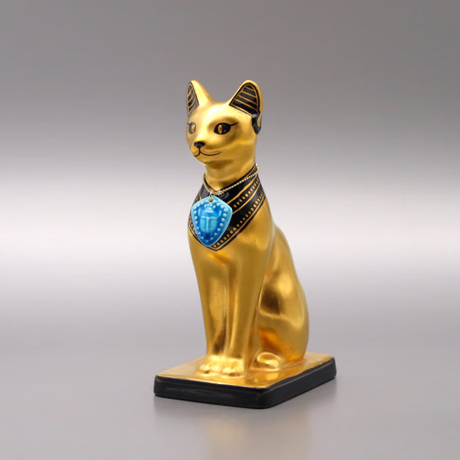 Golden Bastet: Gilded Guardian of Light and Grace